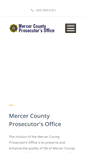 Mobile Screenshot of mercercountyprosecutor.com